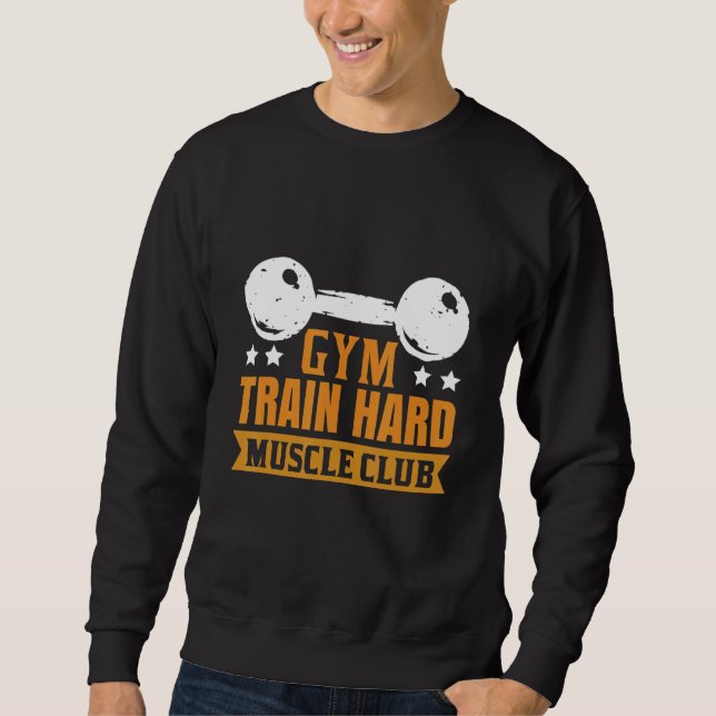 Sweatshirt Club musculaire hard du train de gym (Devant)