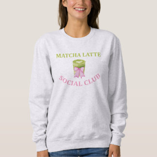 SWEATSHIRT CLUB SOCIAL MATCHA LATTE