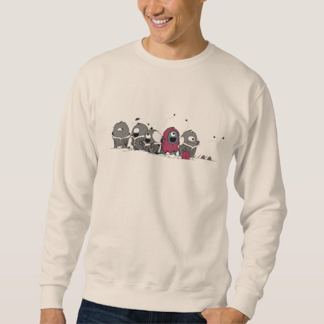 Sweatshirt Clyde aime des mites (Devant)