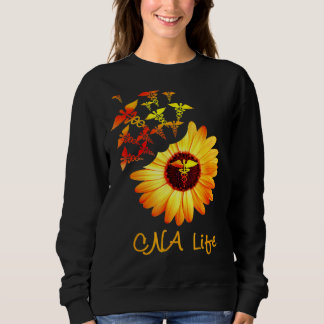 Sweatshirt Cna Life Tournesol Mignonne Infirmière Pour Hommes