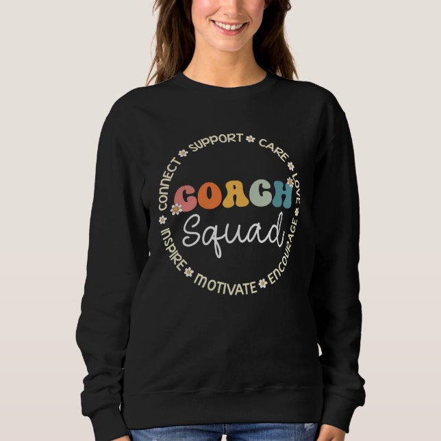 Sweatshirt Coach Squad Appreciation Week Back to School (Devant)