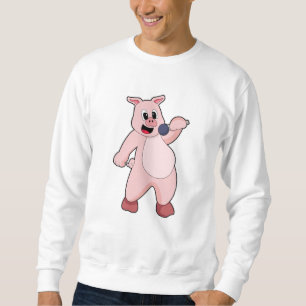 Sweatshirt Cochon à chanter avec microphone