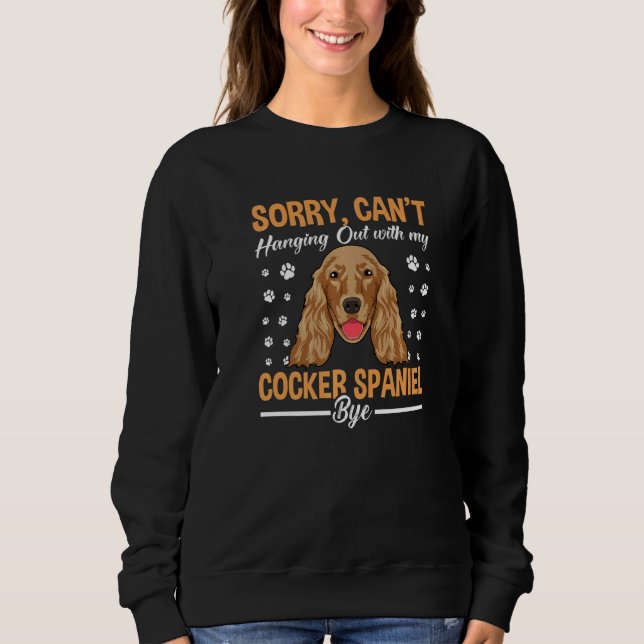 Sweatshirt Cocker Spaniel Dog Outfit  Cocker Spaniel  3 (Devant)
