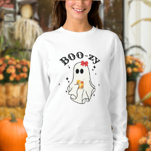 Sweatshirt Cocktail Mignon Fantôme Drôle Halloween
