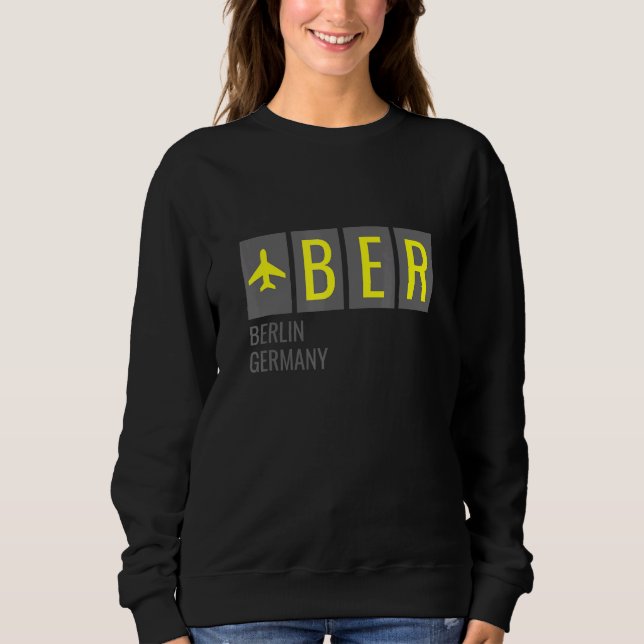 Sweatshirt Code de l'aéroport de Berlin (Devant)