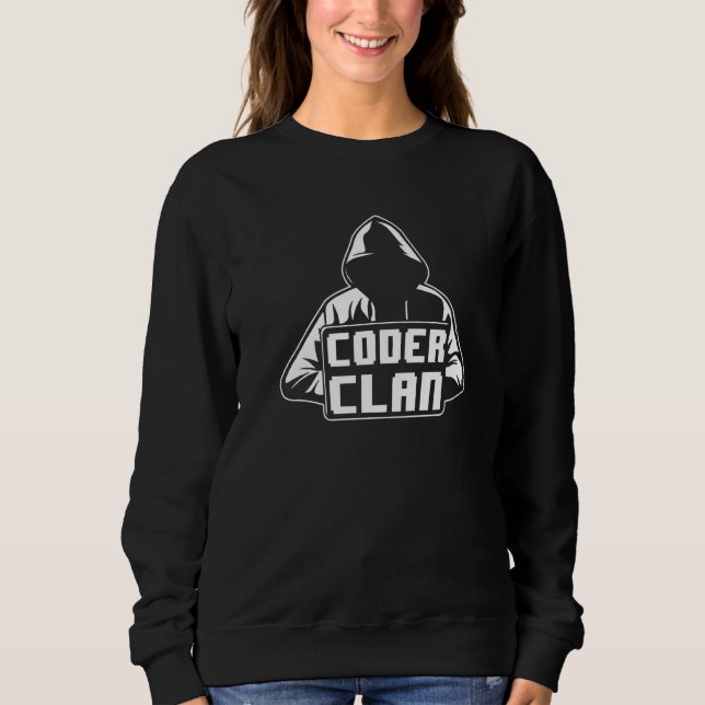 Sweatshirt Coder Clan Software Developer Programmation Coding (Devant)