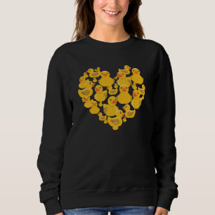 Sweatshirt Coeur de canard en caoutchouc. Ducky Quack