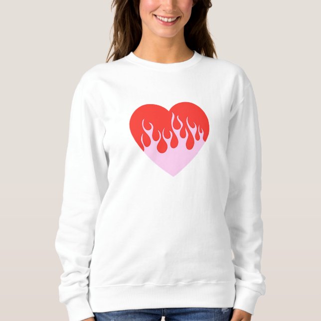 Sweatshirt Cœur de feu (Devant)