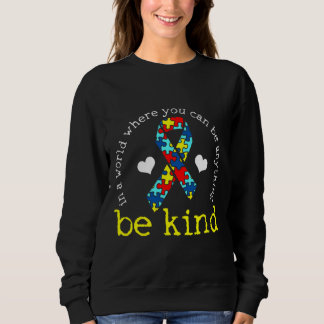 Sweatshirt Coeur de ruban sensibilisation sur l'autisme Kindn