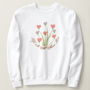 Sweatshirt Coeur floral