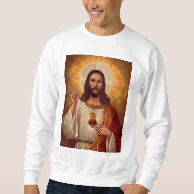 Sweatshirt Coeur sacré de Jésus (Devant)