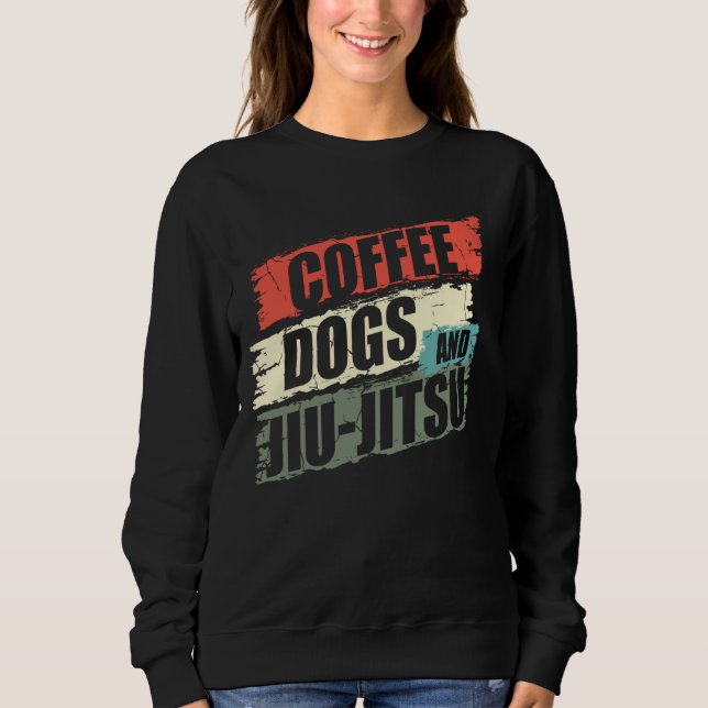 Sweatshirt Coffee Dogs Jiu Jitsu  BJJ Dogs   2 (Devant)
