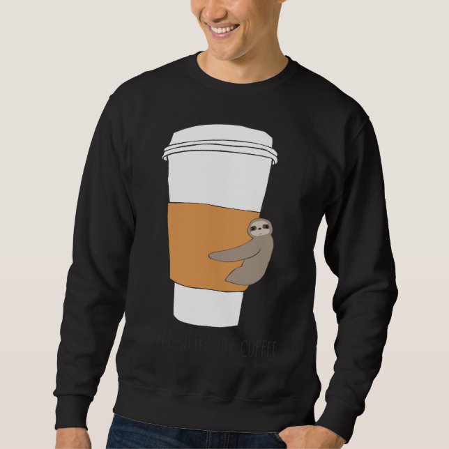 Sweatshirt Coffee Sloth Long (Devant)