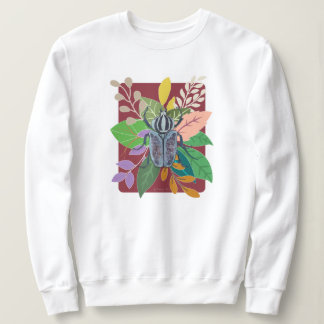 Sweatshirt Coléoptère bleu aquarelle