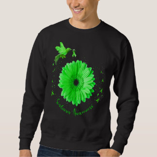 Sweatshirt Colibri Tournesol Scoliose Sensibilisation Green R