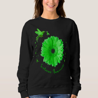 Sweatshirt Colibri Tournesol Scoliose Sensibilisation Green R