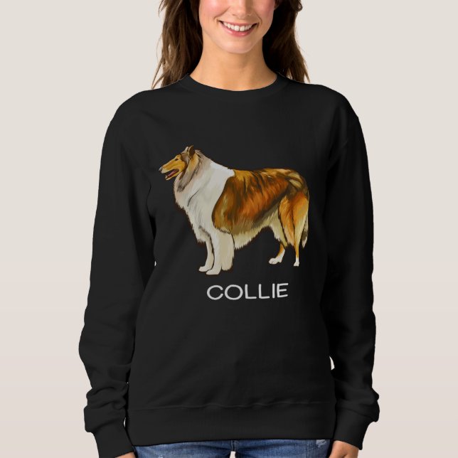 Sweatshirt Collie Crazy Dog (Devant)