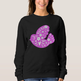 Sweatshirt Colombe d'art populaire de printemps Symbole de pa