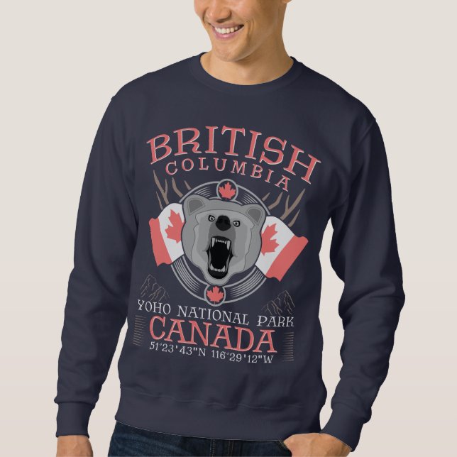 SWEATSHIRT COLOMBIE-BRITANNIQUE CANADA - PARC NATIONAL YOHO (Devant)