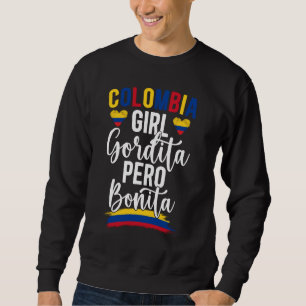 Sweatshirt Colombienne Fille Funny Colombienne Pride Colombie
