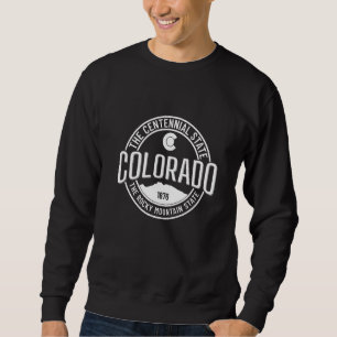 Sweatshirt Colorado Centennial State Flag Montagnes Rocheuses