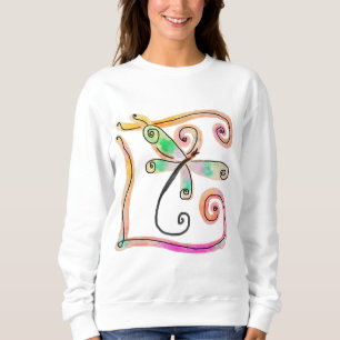 Sweatshirt Colorée Abstraite libellule Art portable