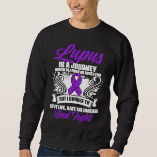 Sweatshirt Combattant du Lupus Ruban Violet Lupus Sensibilis