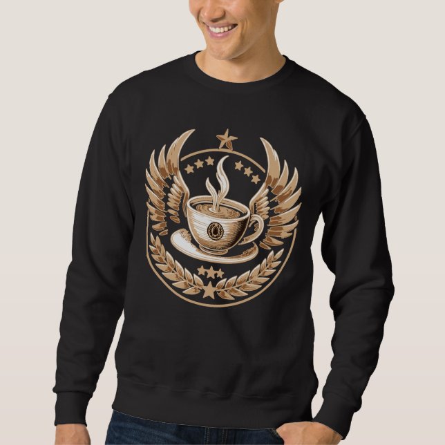 Sweatshirt Commandant du café (Devant)