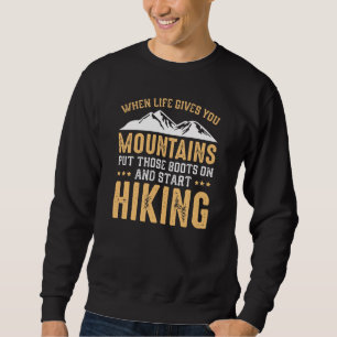 Sweatshirt Commencez la randonnée