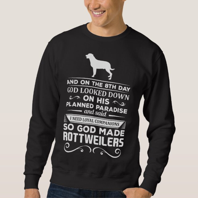 Sweatshirt Compagnons Loyaux de Rottweilers de Dieu (Devant)