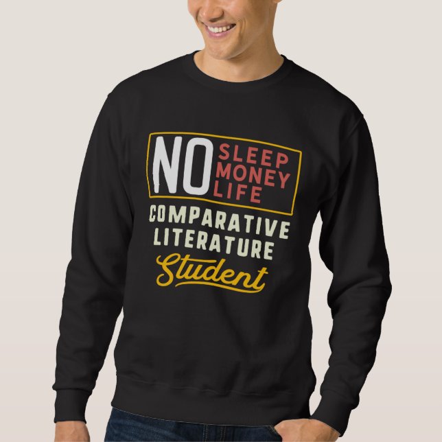 Sweatshirt Comparative Literature Major Studen Graduation (Devant)