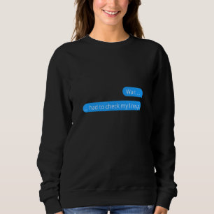 Sweatshirt Composition de Fantasy Football Drôle Texte de Fan
