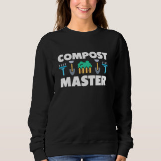 Sweatshirt Compost maître jardinage biologique passionné