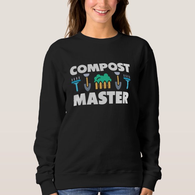 Sweatshirt Compost maître jardinage biologique passionné (Devant)
