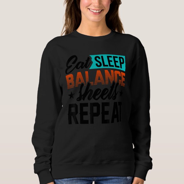 Sweatshirt Comptable de bilan Cpa logiciel de comptabilité   (Devant)