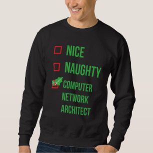 Sweatshirt Computer Network Architect Funny Pajama Noël