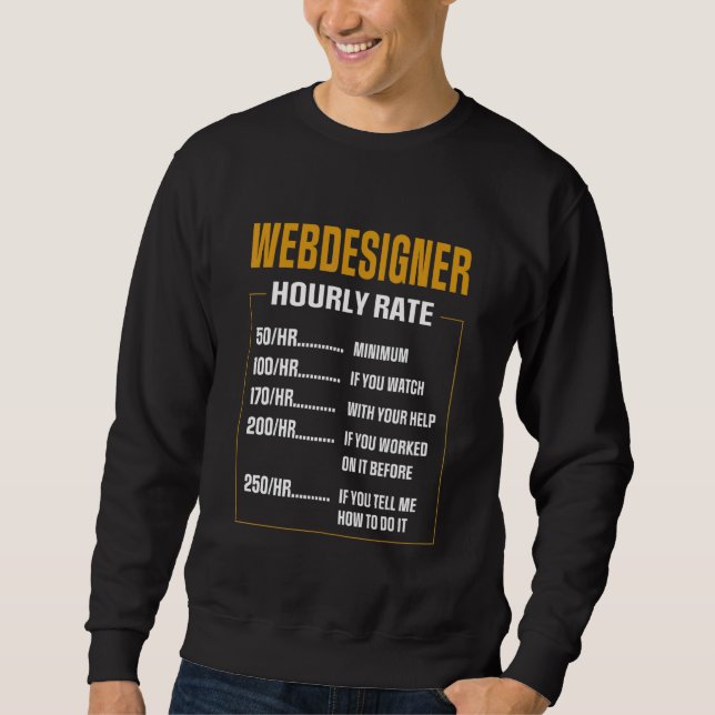 Sweatshirt Concepteur Web de paiement cool Dire Concepteur We (Devant)