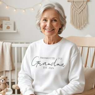 Sweatshirt Conception Chaleureuse Promue Grand-mère Année EST