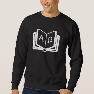Sweatshirt Conception chrétienne avec l'Alpha et l'Oméga de l