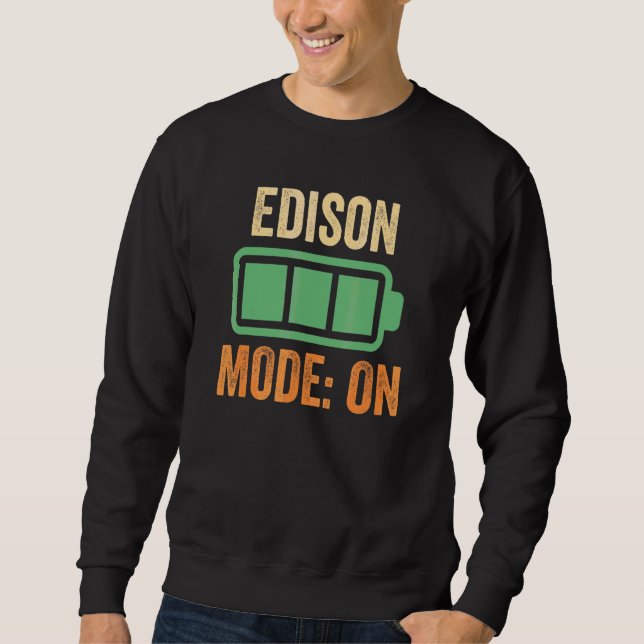 Sweatshirt Conception de batterie en mode Edison (Devant)