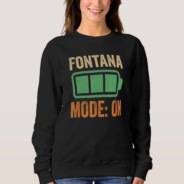 Sweatshirt Conception de batterie en mode Fontana (Devant)