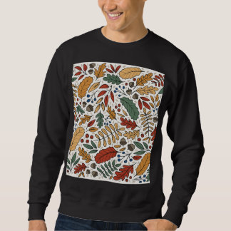 Sweatshirt Conception de Carré feuille couleur automne