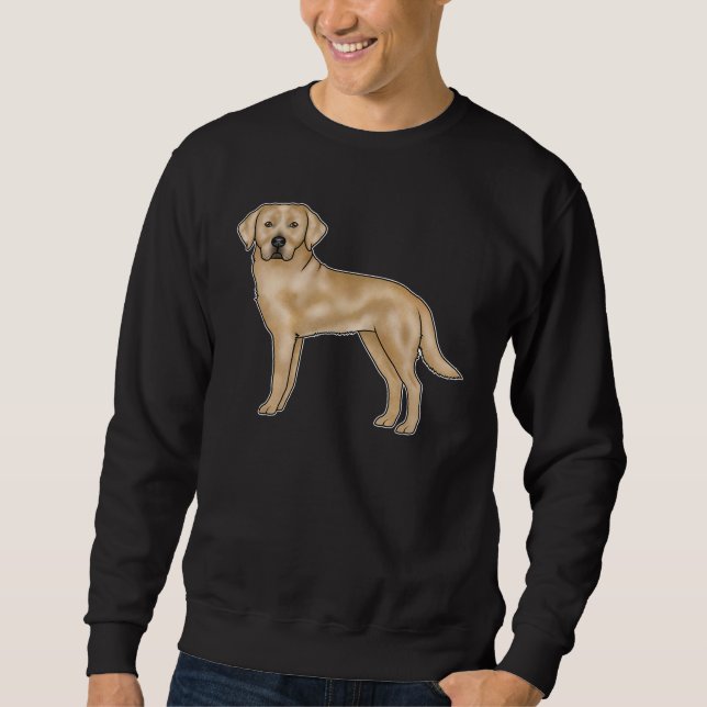 Sweatshirt Conception de chiens de laboratoire de caricature  (Devant)