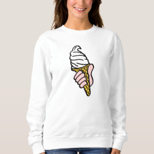 Sweatshirt Conception de crème glacée avec cône de crème 
