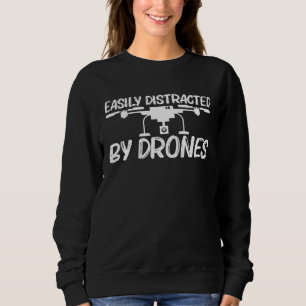 Sweatshirt Conception De Drone Pour Hommes Femmes Hélicoptère
