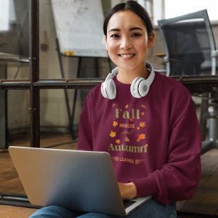Sweatshirt Conception de la brise automnale et des feuilles a
