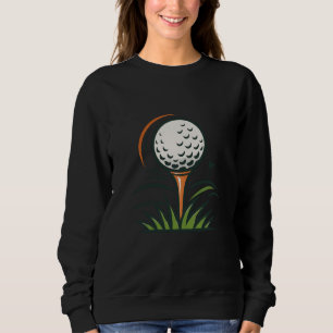 Sweatshirt Conception de logo de sport de drapeau d'herbe de