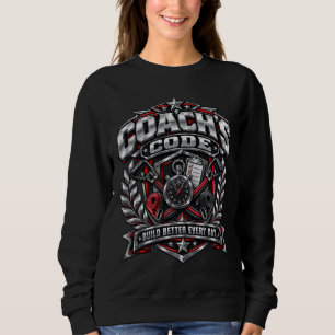 Sweatshirt Conception de logo d'emblème de fitness métallique