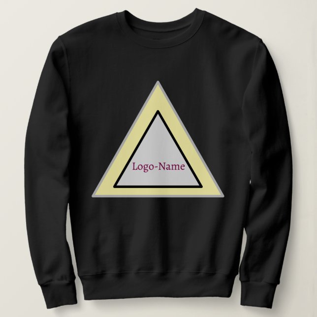 Sweatshirt Conception de logo triangle minimal (Design devant)