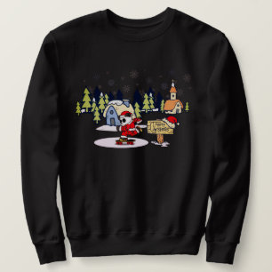 Sweatshirt Conception de Noël pour skateboardeur panda